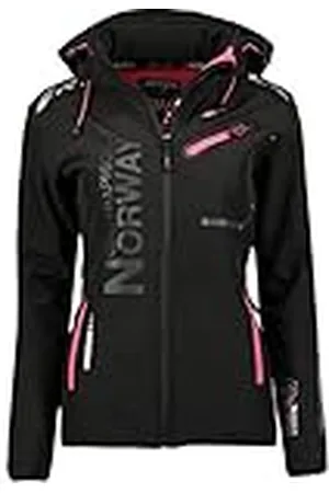Geographical Norway REINE BELL Damesjas, softshelljas voor dames, winter, fleecejack met capuchon, kleding, waterdichte jas met lange mouwen, damesparka, , L