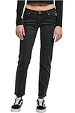 Urban classics Damen Hose Ladies Low Waist Straight Denim Pants 28