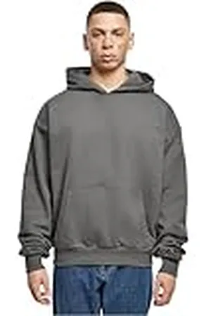 Build Your Brand Herentrui met capuchon Ultra Heavy Cotton Box Hoody, oversized hoodie voor mannen, katoen, maten XS - 5XL, , XXL