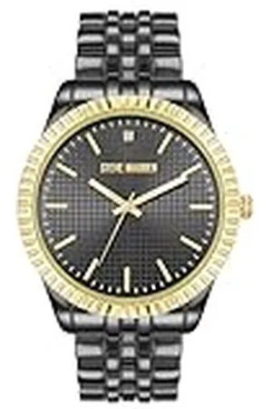 Steve Madden Heren Echt Diamant Wijzerplaat Armband Horloge