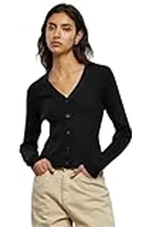 Urban classics Dames Dames Korte Rib Knit Cardigan Sweater, , XL