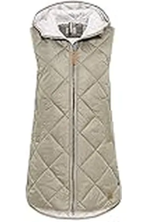Camel Active Lang licht gewatteerd vest met capuchon voor dames, , 40