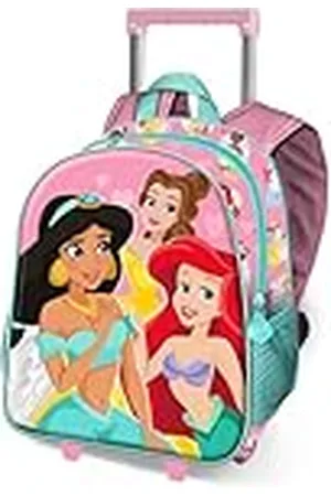 Disney Princess Charm-Small 3D-rugzak met wielen, roze, 26 x 34 cm, inhoud 7 l, , Eén maat, Kleine 3D-rugzak
