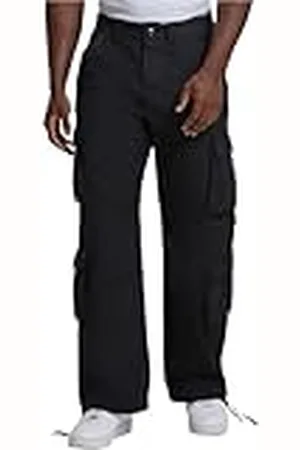 Urban classics Herenbroek Double Cargo Pants Black 30, , 30