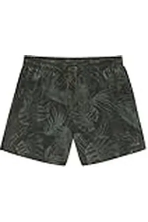 QS by s.Oliver Zwemshort voor heren met olijfprint, , M