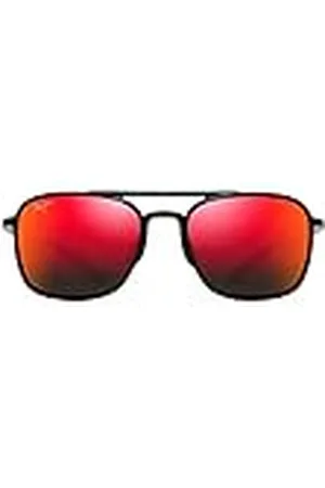 Maui Jim Keokea W/gepatenteerde gepolariseerde plus2 glazen vierkante zonnebril voor dames, , Medium