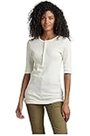G-Star Raw Henley Damestop, halflange mouwen, slim top, , M