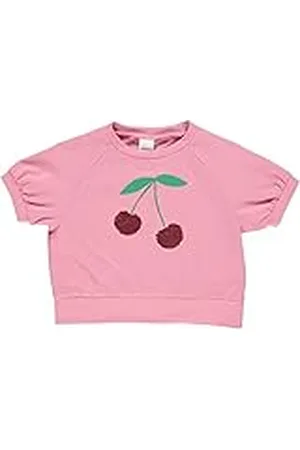 Green Cotton Meisjes Cherry Raglan S/S T T-shirt, , 104 cm
