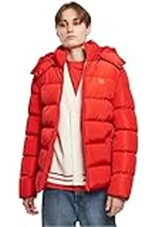 Urban classics Donsjack voor heren, met capuchon, winterjas, gewatteerd, gevoerd met afneembare capuchon, in vele kleuren, maten S - 5XL, , 3XL