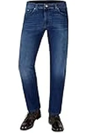 Bugatti Heren Jeans Regular Fit Five-Pocket Denim Katoen Stretch, , 33W / 34L