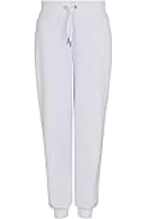 Armani Exchange Dames Lost in geluiden, duurzaam, tonaal logo, sweatpants, wit, S, , S