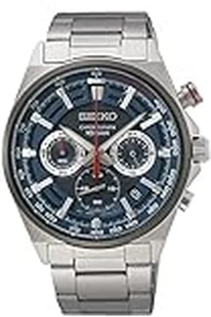 Seiko Herenhorloge kwarts roestvrij staal met roestvrijstalen band SSB407P1, , , armband