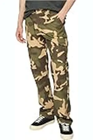 Urban classics Herenbroek Straight Leg Camo Cargo Pants 36, , 36
