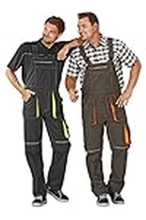 Planam Tuinbroek Basalt Neon, maat 64, /meerkleurig, 6232064