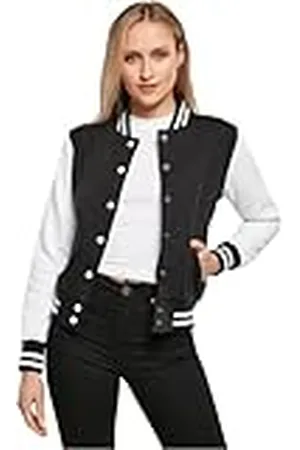 Build Your Brand Varsity Sweat College Jacket voor dames, , L