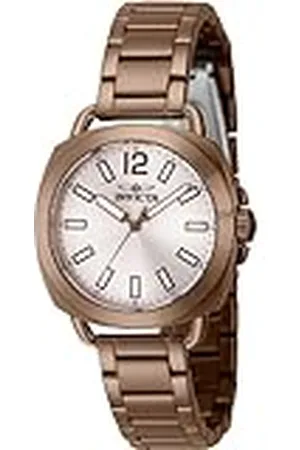 Invicta Wildflower 46348 Dames Horloge - Waterdicht - Analoog - Quartz Uurwerk - Roestvrij Staal met zilveren Wijzerplaat - 32mm