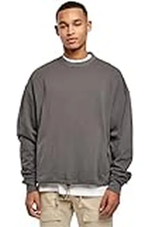 Urban classics Heren Sport Crew Sweatshirt, Dark Shadow, XXL, , XXL
