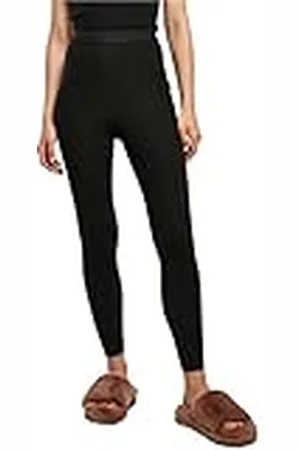 Urban classics Dames yoga broek Rib gebreide legging voor dames, , XS