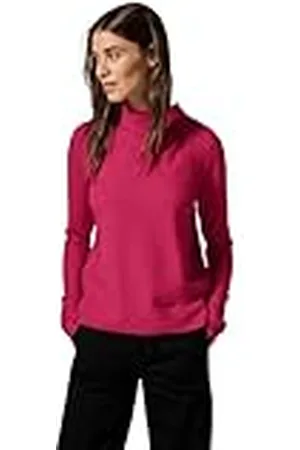 CECIL EOS_High Collar Rib Mix Pullover, , XL