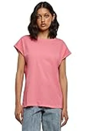 Urban classics T-shirt met verlengde schouders voor dames voor dames, , S
