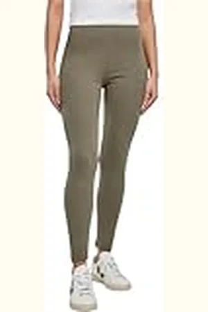 Urban classics Dameslegging met hoge taille, jersey legging, nauwsluitende broek voor vrouwen, yogabroek met hoge pasvorm, verkrijgbaar in 4 kleurvarianten, maten XS - 5XL, , S