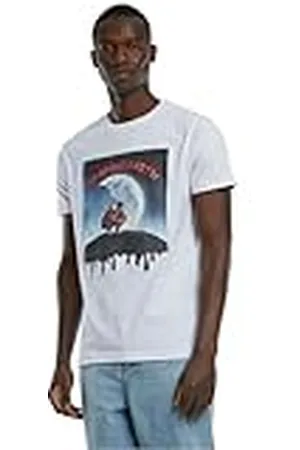Mister Tee Heren T-shirt Escaping Earth Tee, print T-shirt voor mannen, grafisch T-shirt, streetwear, , XS