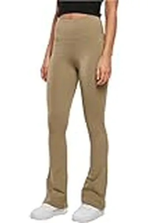 Urban classics Vrouwen Biologische Stretch Jersey Bootcut Leggings Yoga Broek, , XL