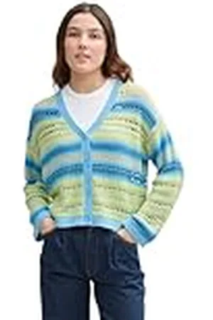 TOM TAILOR Cardigan gebreide jas voor dames, , L
