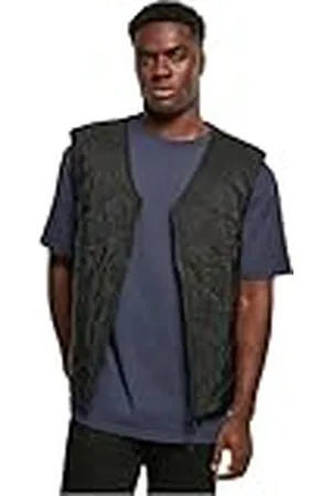 Urban classics Herren Weste Zipped Gilet black M