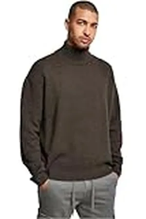 Urban classics Oversized roltrui voor heren, gebreide trui, oversized, coltrui met nek, eenvoudige trui voor herfst en winter, maat S tot 5XL, , XXL