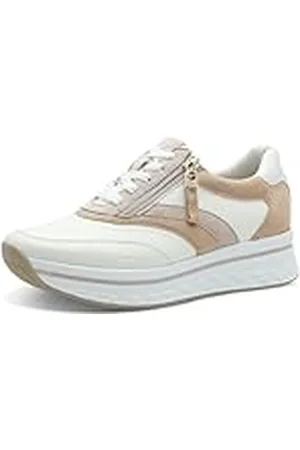 Tamaris Comfort Comfortabele sneakers voor dames, beige Kombo, 39 EU, , 39 EU