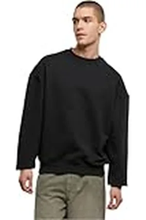 Build Your Brand Heren Ultra Heavy Cotton Crewneck Sweatshirt, , XS