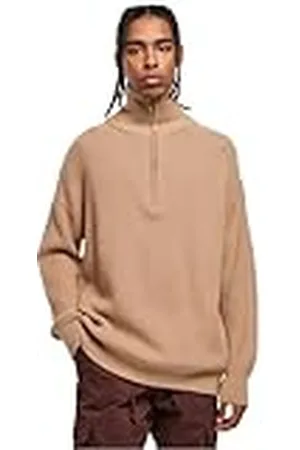 Urban classics Oversized Knitted Troyer Sweatshirt, , XXL, , XXL