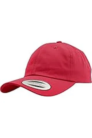 Flexfit Yupoong Low Profile katoenen keperbinding uniseks pet voor dames en heren, 6 panelen, baseballcap, ongestructureerd, met messing sluiting, , One size