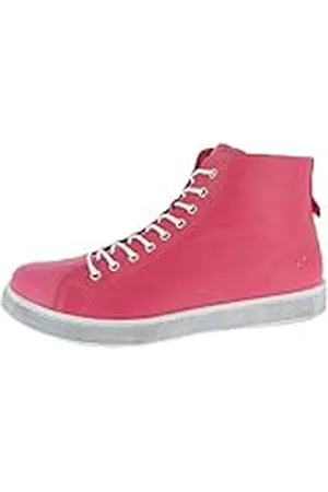 Andrea Conti High Top Sneakers voor dames, hot pink, 40 EU, , 40 EU