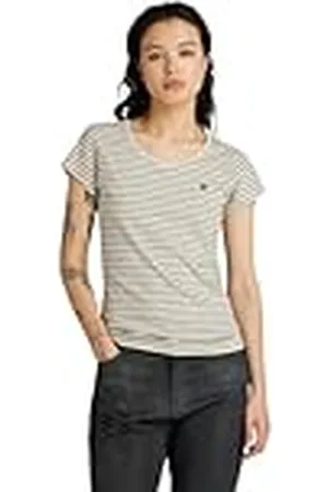 G-Star Raw Eyben Slim Top 2.0 T-shirt voor dames, met V-hals, , XS