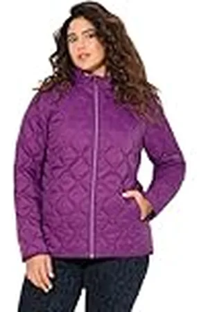 Ulla Popken Hyprar voor dames, licht gewatteerd, waterafstotend, gerecyclede jas, , 46-48