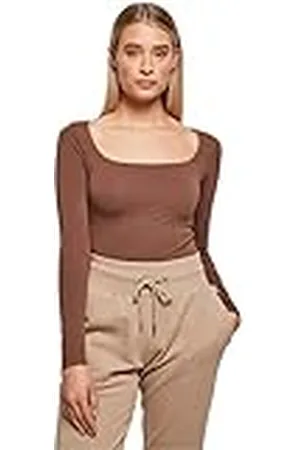Urban classics Dames Dames Dames Organic Longsleeve Body T-Shirt, , S