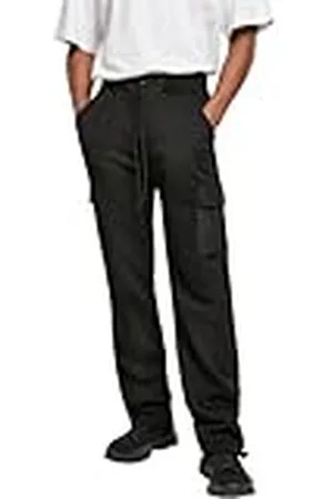 Urban classics Heren joggingbroek met cargozakken Commuter sweatpants, sportbroek voor mannen in 2 kleuren, maten S - XXL, , S