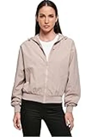 Build Your Brand Dames Dames Crinkle Batwing Jacket Jas, , S