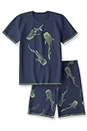 Calida Kids Shark pyjama kort Peacoat blue, maat 140-146, , 140-146