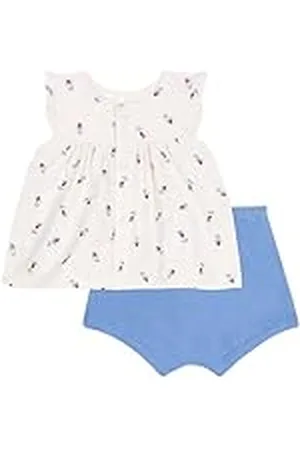 Petit Bateau Babymeisjes 2-delige set, , 6 Maanden