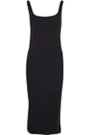 Urban classics Damesjurk, basic lange katoenen jersey jurk, mouwloze maxi-jurk van katoenen jersey, maten XS - 5XL, , S
