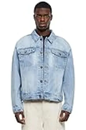 Urban classics Herenjas Heavy Ounce Boxy Denim Jacket 5XL, , 5XL