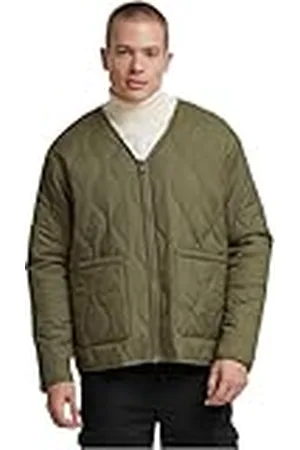 Urban classics Gewatteerde gewatteerde jas voor heren, overgangsjas, losse pasvorm, maten S - 5XL, , XL