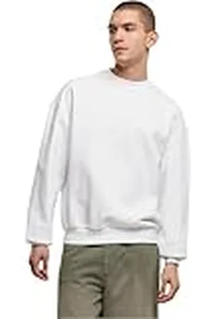 Build Your Brand Heren Ultra Heavy Cotton Crewneck Sweatshirt, , 5XL