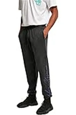 Urban classics Heren joggingbroek met logo print op het been Script Logo Sweatpants voor mannen, maten S - 5XL, , S