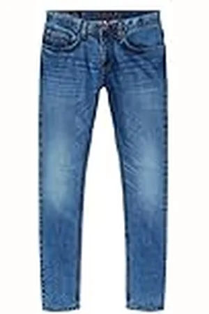 Tommy Hilfiger Extra Slim Layton Pstr Lead blauwe broek voor heren