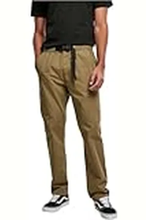 Urban classics Herenbroek met rechte pijpen en riem, , 40