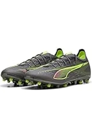 PUMA Unisex Ultra 5 Match MG voetbalschoen, mat verouderd zilver-geel alarm verouderd zilver, 10 UK, Matte Aged Silver Yellow Alert Aged Silver, 44.5 EU